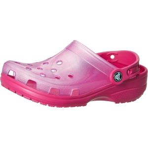 imageCrocs Womens Classic Marbled Tiedye ClogsCandy Pink
