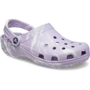 imageCrocs Womens Classic Marbled Tiedye ClogsLavenderMulti