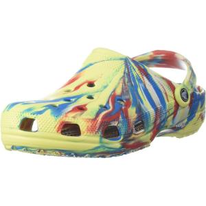 imageCrocs Womens Classic Marbled Tiedye ClogsSulphurMulti