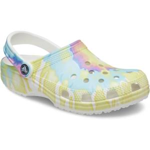 imageCrocs Womens Classic Marbled Tiedye ClogsWhiteMulti