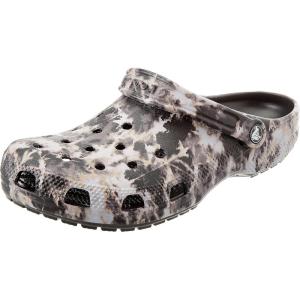imageCrocs Womens Classic Solar Rainbow ClogsBlackBleach Dye