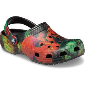 imageCrocs Womens Classic Solar Rainbow ClogsMultiBlack