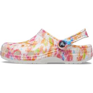 imageCrocs Womens Classic Solar Rainbow ClogsOrange ZingMulti