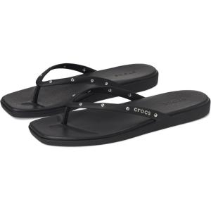 imageCrocs Womens Miami Flip Flops Thong SandalsBlack Studs