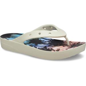 imageCrocs Womens Platform Flip Flop SandalBoneMulti