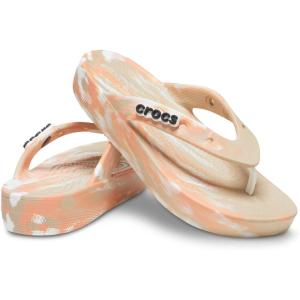 imageCrocs Womens Platform Flip Flop SandalChaiMulti Marbled