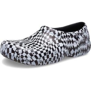 imageCrocs unisexadult mens On the Clock Clog Slip Resistant ShoesBlackWhite