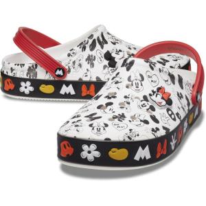 imageCrocs unisexadult womens Mickey Off Court ClogWhite