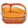 imageCrocs Unisex Adult Crocband Flip Flop SandalBlazing Orangewhite