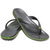 imageCrocs Unisex Adult Crocband Flip Flop SandalGraphiteVolt Green