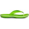 imageCrocs Unisex Adult Crocband Flip Flop SandalGreen Volt Green White