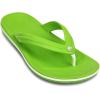 imageCrocs Unisex Adult Crocband Flip Flop SandalGreen Volt Green White