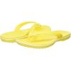 imageCrocs Unisex Adult Crocband Flip Flop SandalLemonWhite