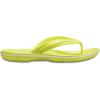 imageCrocs Unisex Adult Crocband Flip Flop SandalTennis Ball GreenWhite