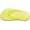 imageCrocs Unisex Adult Crocband Flip Flop SandalTennis Ball GreenWhite