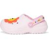 imageCrocs UnisexChild Classic Lined Clogs ToddlerPink MilkDaisy