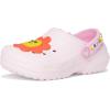 imageCrocs UnisexChild Classic Lined Clogs ToddlerPink MilkDaisy