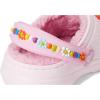 imageCrocs UnisexChild Classic Lined Clogs ToddlerPink MilkDaisy