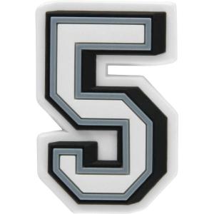 imageCrocs UnisexAdult Jibbitz Shoe Charms  Number Shoe Charm Singles Cute Charms for Girls and BoysNumber 5