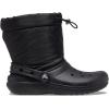 imageCrocs UnisexChild Classic Lined Neo Puff Boot SnowBlack