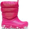 imageCrocs UnisexChild Classic Lined Neo Puff Boot SnowCandy Pink