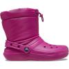 imageCrocs UnisexChild Classic Lined Neo Puff Boot SnowFuchsia Fun