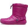 imageCrocs UnisexChild Classic Lined Neo Puff Boot SnowFuchsia Fun