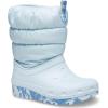 imageCrocs UnisexChild Classic Lined Neo Puff Boot SnowMineral Blue