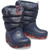 imageCrocs UnisexChild Classic Lined Neo Puff Boot SnowNavy