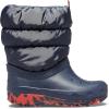 imageCrocs UnisexChild Classic Lined Neo Puff Boot SnowNavy