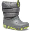 imageCrocs UnisexChild Classic Lined Neo Puff Boot SnowSlate Grey