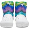 imageCrocs UnisexChild Classic Lined Neo Puff Boot SnowWhiteMulti Spray Dye