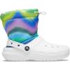 imageCrocs UnisexChild Classic Lined Neo Puff Boot SnowWhiteMulti Spray Dye