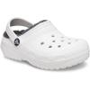 imageCrocs UnisexChild Classic Tie Dye Lined Clog  Kids SlippersWhiteGrey