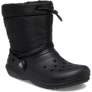 imageCrocs UnisexChild Classic Lined Neo Puff Boot SnowBlack