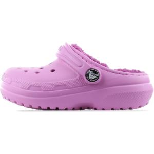imageCrocs UnisexChild Classic Tie Dye Lined Clog  Kids SlippersTaffy Pink