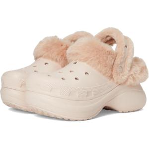 imageCrocs Womens Bae Lined Clogs Fuzzy Platform SlippersQuartz