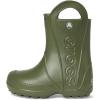 imagecrocs Handle It Graphic Rain Boot Kids PullOn BootArmy Green