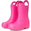 imagecrocs Handle It Graphic Rain Boot Kids PullOn BootPink Crush