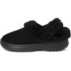imageCrocs UnisexAdult Classic Unfurgettable Clogs Fuzzy SlippersBlack Suede