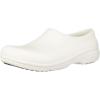 imageCrocs Unisex Adult On The Clock Slip Resistant ClogsWhite