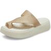 imageCrocs Womens Getaway Toe Loop Platform SandalsStucco