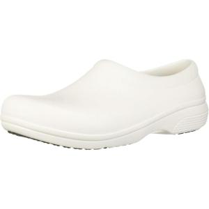 imageCrocs Unisex Adult On The Clock Slip Resistant ClogsWhite
