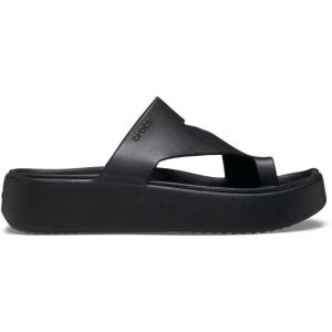 imageCrocs Womens Getaway Toe Loop Platform SandalsBlack