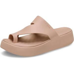 imageCrocs Womens Getaway Toe Loop Platform SandalsPink Caramel