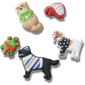 imageCrocs Jibbitz Festive Dressed Animal Shoe Charms Festive Dressed Animal 5Pack