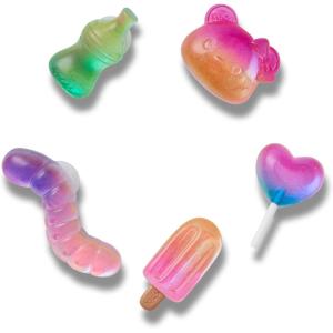 imageCrocs Unisex Wild Animals and Ocean Friends Collection Multi Packs Jelly Candy Onesize