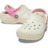 imageCrocs Unisex Adult Classic Lined Clog Fuzzy SlippersBoneColor Dip