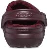 imageCrocs Unisex Adult Classic Lined Clog Fuzzy SlippersDark Cherry