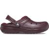 imageCrocs Unisex Adult Classic Lined Clog Fuzzy SlippersDark Cherry